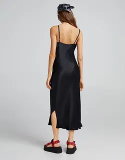 خرید پیراهن ساتن زنانه برشکا کد 103146 | فروشگاه اینترنتی بانی استایل