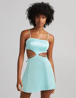 خرید پیراهن ساتن زنانه برشکا کد 103101 | فروشگاه اینترنتی بانی استایل