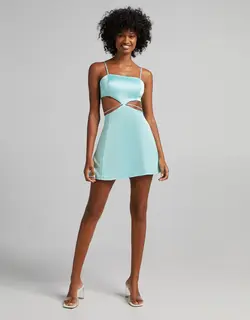 خرید پیراهن ساتن زنانه برشکا کد 103101 | فروشگاه اینترنتی بانی استایل