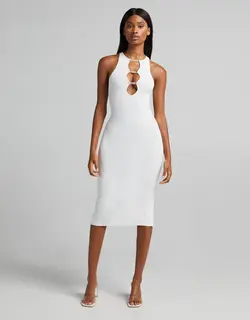 خرید پیراهن میدی زنانه برشکا کد 103306 | فروشگاه اینترنتی بانی استایل