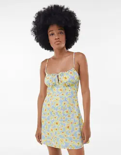 خرید پیراهن گلدار زنانه برشکا کد 102618 | فروشگاه اینترنتی بانی استایل