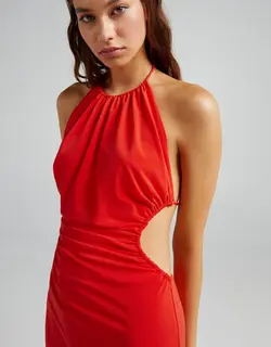 خرید پیراهن میدی زنانه برشکا کد 102674 | فروشگاه اینترنتی بانی استایل