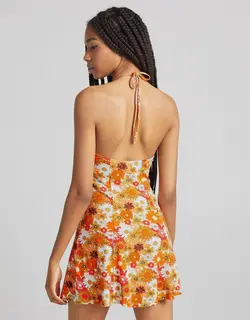 خرید پیراهن گلدار زنانه برشکا کد 102630 | فروشگاه اینترنتی بانی استایل