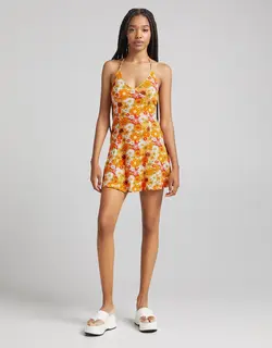 خرید پیراهن گلدار زنانه برشکا کد 102630 | فروشگاه اینترنتی بانی استایل