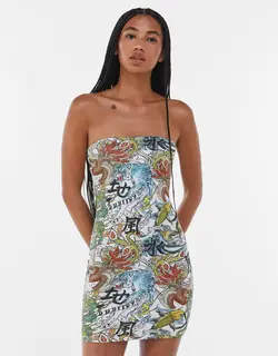 خرید پیراهن طرح دار زنانه برشکا کد 102436 | فروشگاه اینترنتی بانی استایل