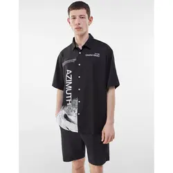 پیراهن آستین کوتاه مردانه برشکا کد 99303 | فروشگاه اینترنتی بانی استایل