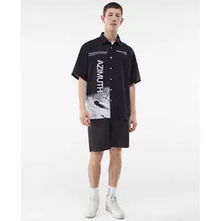 پیراهن آستین کوتاه مردانه برشکا کد 99303 | فروشگاه اینترنتی بانی استایل