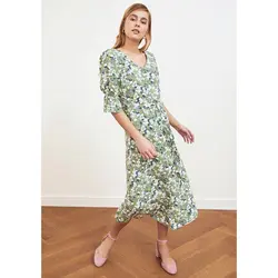 خرید پیراهن گلدار زنانه ترندیول میلا کد 96829 | فروشگاه اینترنتی بانی استایل