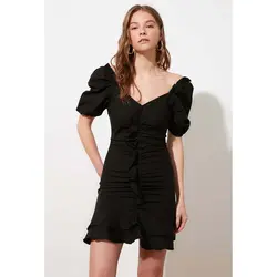 خرید پیراهن نخی زنانه ترندیول میلا کد 96734 | فروشگاه اینترنتی بانی استایل