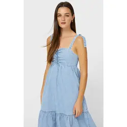 خرید پیراهن جین زنانه استرادیواریوس کد 96259 | فروشگاه اینترنتی بانی استایل