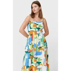 خرید پیراهن میدی زنانه استرادیواریوس کد 96229 | فروشگاه اینترنتی بانی استایل