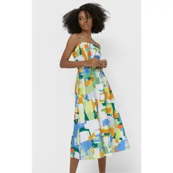 خرید پیراهن میدی زنانه استرادیواریوس کد 96229 | فروشگاه اینترنتی بانی استایل