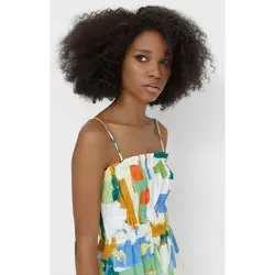 خرید پیراهن میدی زنانه استرادیواریوس کد 96229 | فروشگاه اینترنتی بانی استایل