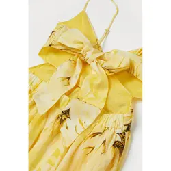 خرید پیراهن نخی یقه هفت زنانه اچ اند ام کد 98095 | فروشگاه بانی استایل