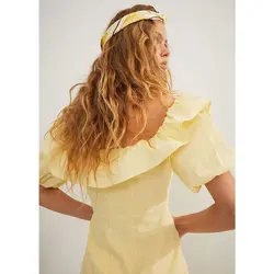 خرید پیراهن یقه باز زنانه اچ اند ام کد 98039 | فروشگاه اینترنتی بانی استایل