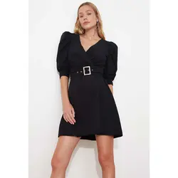 خرید پیراهن کمربند دار زنانه ترندیول میلا کد 96906 | فروشگاه بانی استایل