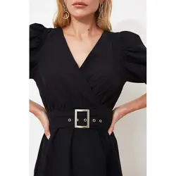 خرید پیراهن کمربند دار زنانه ترندیول میلا کد 96906 | فروشگاه بانی استایل