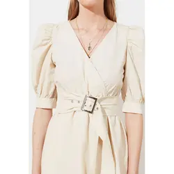 خرید پیراهن کمربند دار زنانه ترندیول میلا کد 96882 | فروشگاه بانی استایل