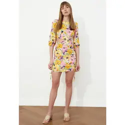 خرید پیراهن گلدار زنانه ترندیول میلا کد 96530 | فروشگاه اینترنتی بانی استایل