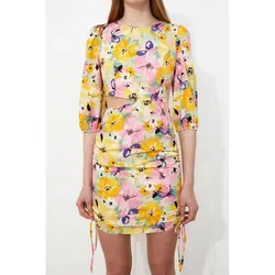 خرید پیراهن گلدار زنانه ترندیول میلا کد 96530 | فروشگاه اینترنتی بانی استایل