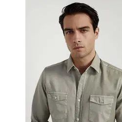 خرید پیراهن نخی آستین بلند مردانه ماسیمو دوتی کد 94889 | بانی استایل