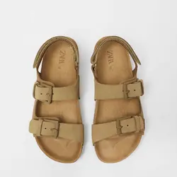 خرید صندل چرم پسرانه زارا کد 92552 | فروشگاه اینترنتی بانی استایل