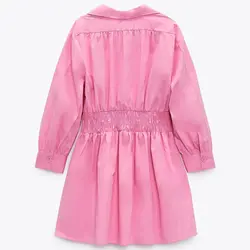 خرید پیراهن کوتاه پوپلین زنانه زارا کد 88732 | فروشگاه اینترنتی بانی استایل