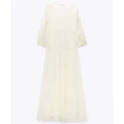 خرید پیراهن میدی یقه هفت زنانه زارا کد 88702 | فروشگاه اینترنتی بانی استایل