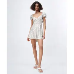 خرید پیراهن ساتن زنانه زارا کد 88682 | فروشگاه اینترنتی بانی استایل