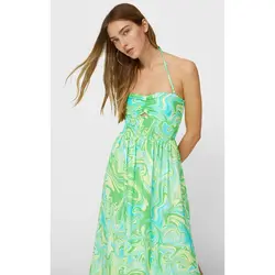 خرید پیراهن طرح دار زنانه استرادیواریوس کد 89434 | بانی استایل