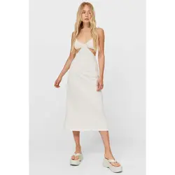 خرید پیراهن میدی زنانه استرادیواریوس کد 89364 | فروشگاه اینترنتی بانی استایل