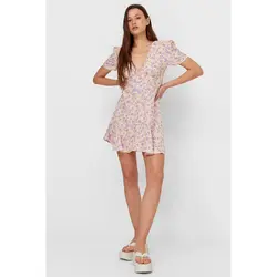 خرید پیراهن کوتاه زنانه استرادیواریوس کد 89281 | فروشگاه اینترنتی بانی استایل