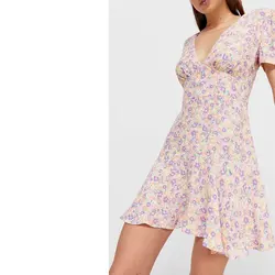 خرید پیراهن کوتاه زنانه استرادیواریوس کد 89281 | فروشگاه اینترنتی بانی استایل