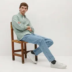 خرید پیراهن آکسفورد مردانه منگو کد 88254 | فروشگاه اینترنتی بانی استایل