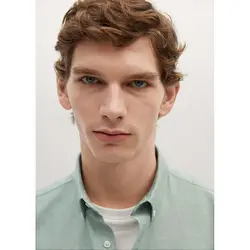 خرید پیراهن آکسفورد مردانه منگو کد 88254 | فروشگاه اینترنتی بانی استایل