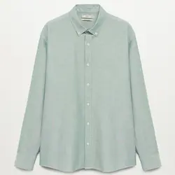 خرید پیراهن آکسفورد مردانه منگو کد 88254 | فروشگاه اینترنتی بانی استایل