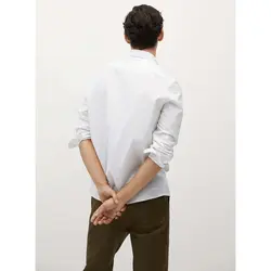 خرید پیراهن آکسفورد مردانه منگو کد 88212 | فروشگاه اینترنتی بانی استایل