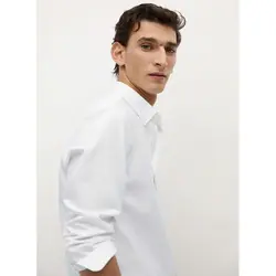 خرید پیراهن آکسفورد مردانه منگو کد 88212 | فروشگاه اینترنتی بانی استایل