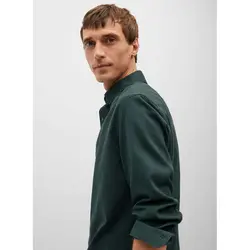 خرید پیراهن نخی آستین بلند مردانه منگو کد 88186 | فروشگاه اینترنتی بانی استایل