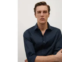 خرید پیراهن آستین بلند مردانه منگو کد 88107 | فروشگاه اینترنتی بانی استایل