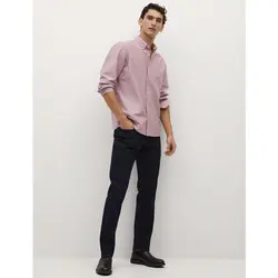 خرید پیراهن آکسفورد مردانه منگو کد 88318 | فروشگاه اینترنتی بانی استایل