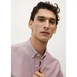 خرید پیراهن آکسفورد مردانه منگو کد 88318 | فروشگاه اینترنتی بانی استایل