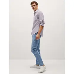 خرید پیراهن راه راه مردانه منگو کد 88333 | فروشگاه اینترنتی بانی استایل