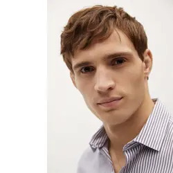 خرید پیراهن راه راه مردانه منگو کد 88333 | فروشگاه اینترنتی بانی استایل