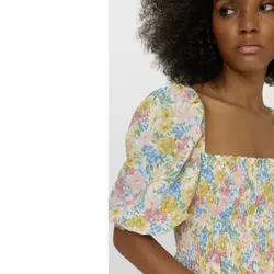 خرید پیراهن کوتاه زنانه استرادیواریوس کد 88890 | فروشگاه اینترنتی بانی استایل