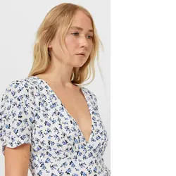 خرید پیراهن کوتاه یقه هفت زنانه استرادیواریوس کد 88924 | بانی استایل