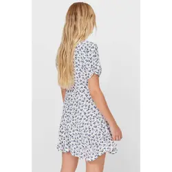 خرید پیراهن کوتاه یقه هفت زنانه استرادیواریوس کد 88924 | بانی استایل