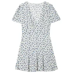 خرید پیراهن کوتاه یقه هفت زنانه استرادیواریوس کد 88924 | بانی استایل