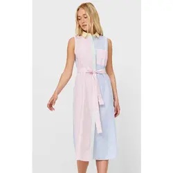 خرید پیراهن نخی زنانه استرادیواریوس کد 89202 | فروشگاه اینترنتی بانی استایل