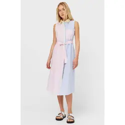 خرید پیراهن نخی زنانه استرادیواریوس کد 89202 | فروشگاه اینترنتی بانی استایل